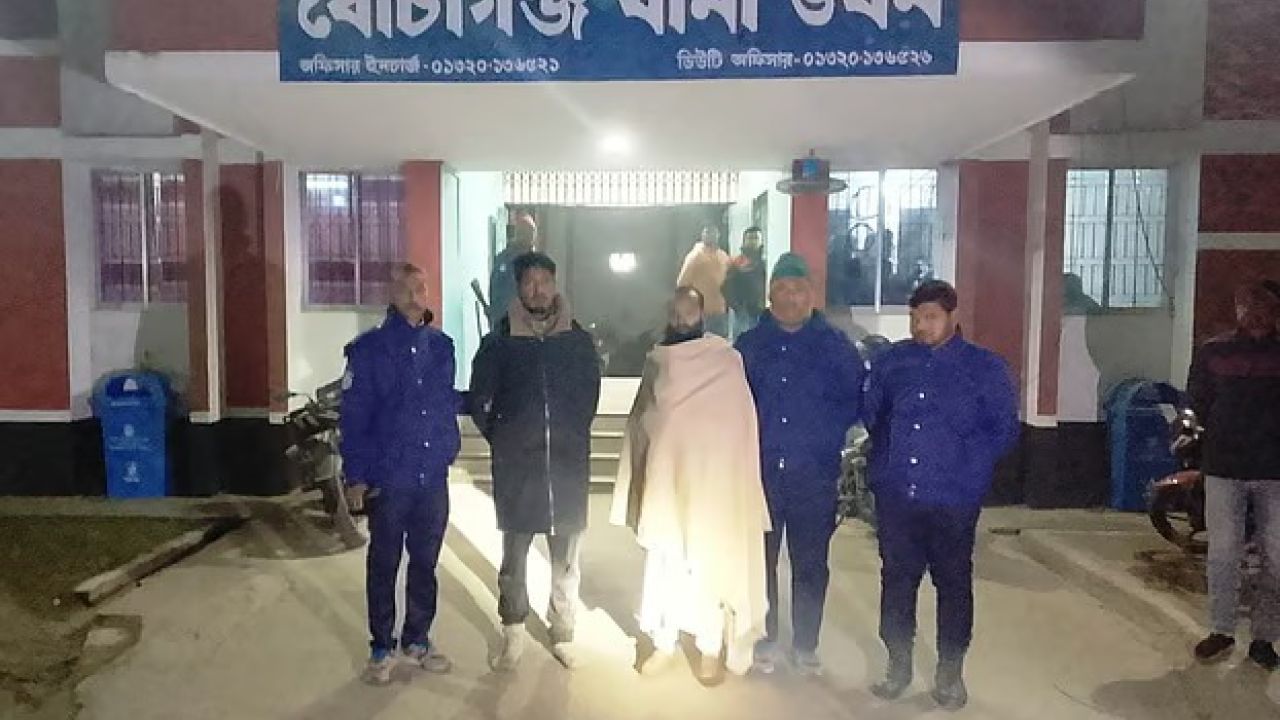 দিনাজপুরে চাঁদাবাজির মামলায়  এনসিপির নেতাসহ গ্রেপ্তার ২