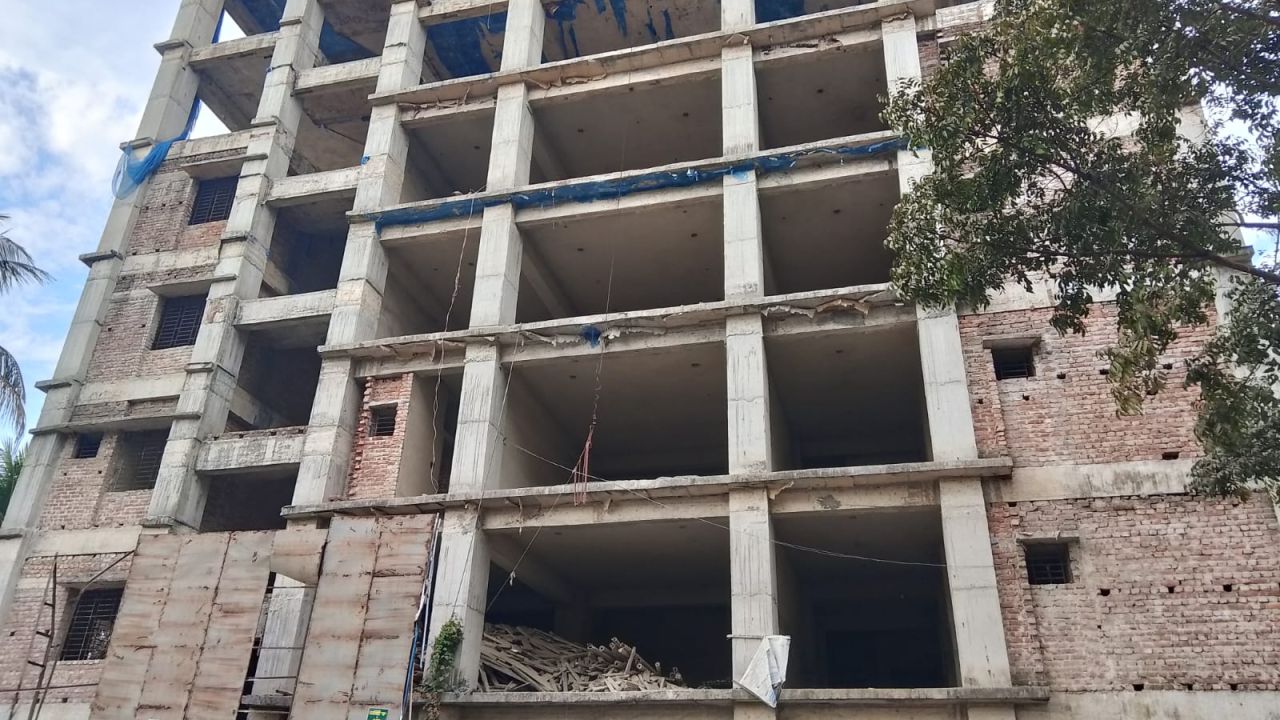সুনামগঞ্জে মা ও শিশু কল্যাণ কেন্দ্র ভবনের কাজ ৫১ ভাগ সম্পন্ন।