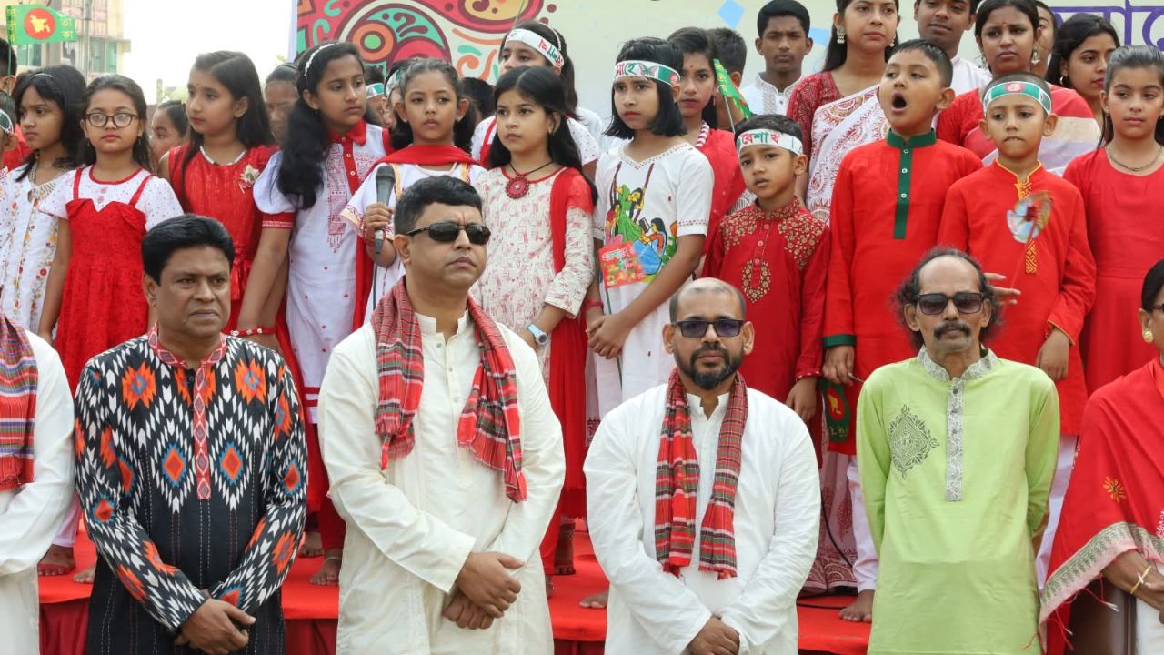 ​সুনামগঞ্জে বর্ণিল আয়োজনে বাংলা নববর্ষ ১৪৩৩ বরণ।