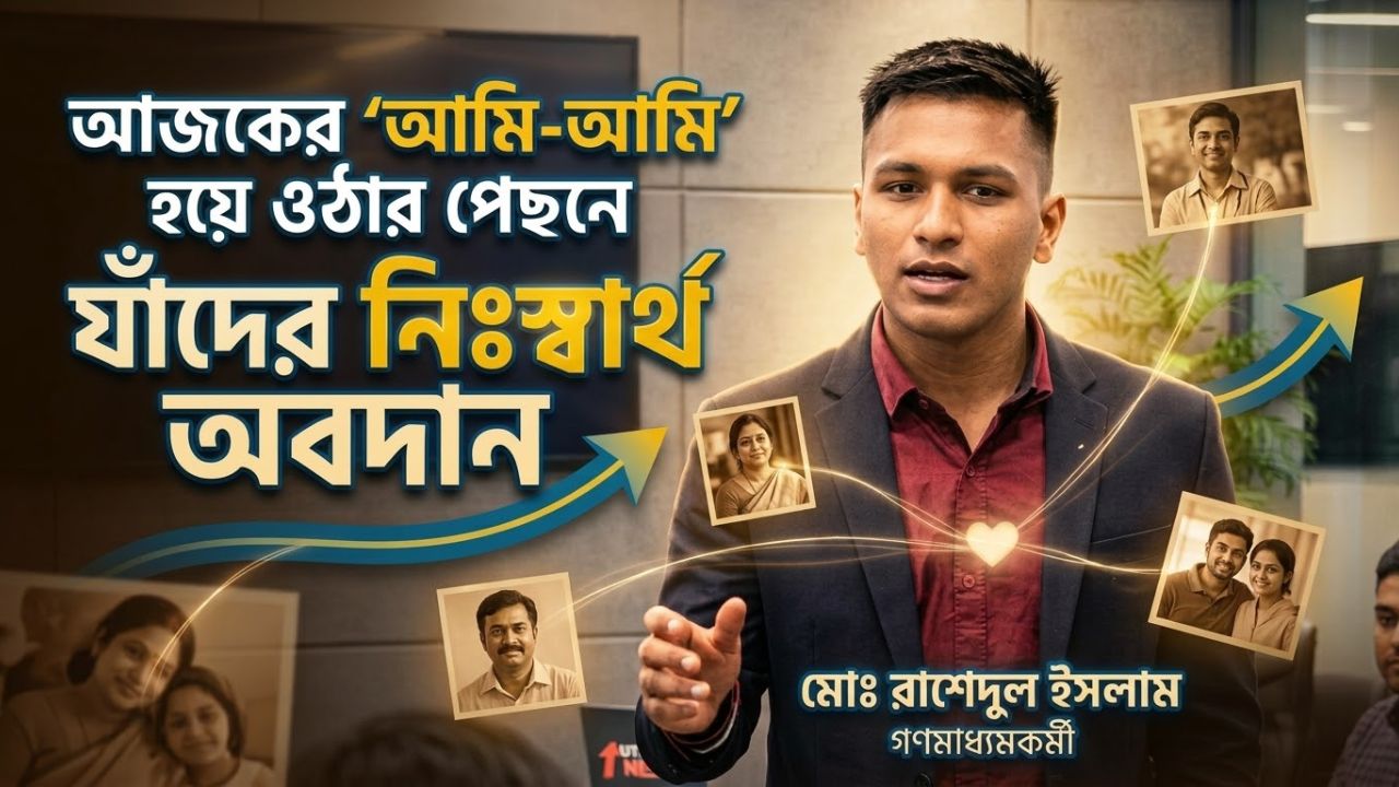 আজকের ‘আমি আমি’ হয়ে ওঠার পেছনে যাঁদের নিঃস্বার্থ অবদান